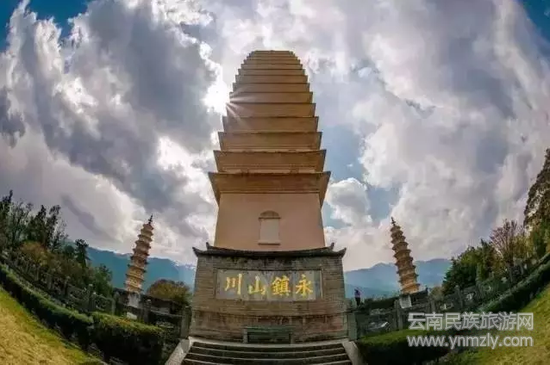 三塔景觀（圖片來源：崇圣寺三塔文化旅游區(qū)）